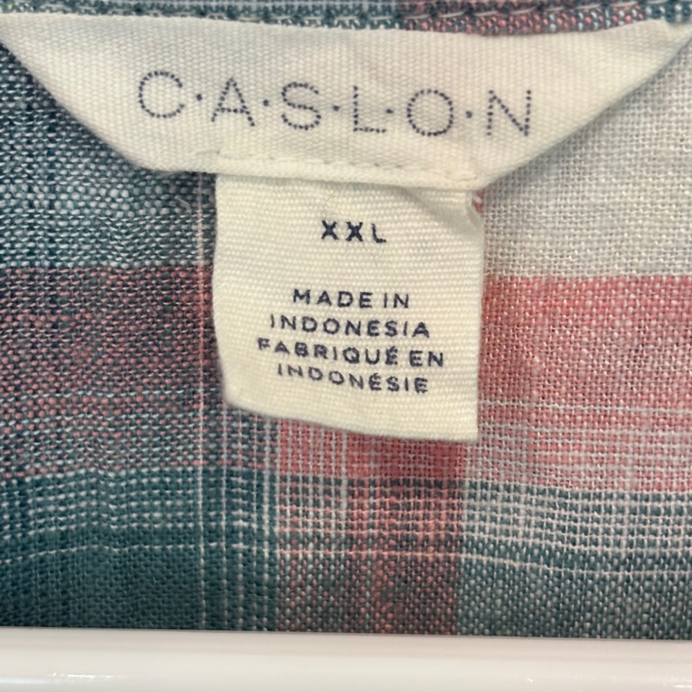 EUC!! CASLON Multicolor Plaid Button-Down Shirt - Size XXL - Picture 3 of 5